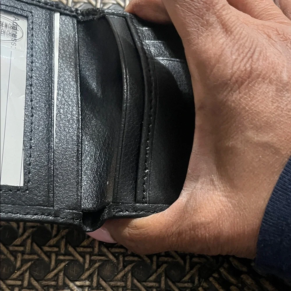 Men’s Black Suede Leather Wallet